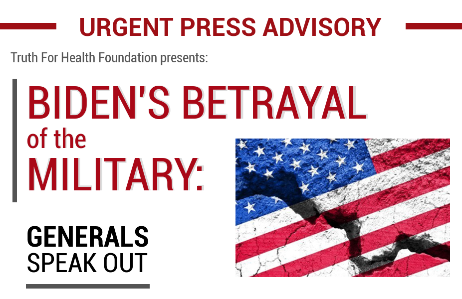Truth for Health FLAG DAY PRESS CONFERENCE - Biden's Betrayal of the Military: Generals Speak Out! (12pm ET June 14)
