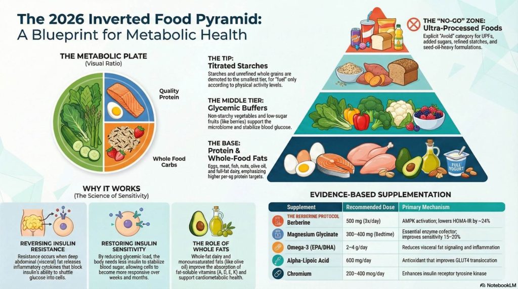 Dr. Vliet’s Health Tip: The 2026 Food Pyramid Flip: How It Reverses ...